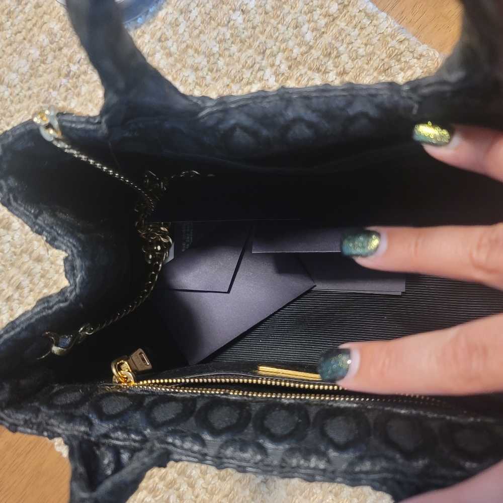 Prada Black and Gold Mini Tote - Picture 8 of 10